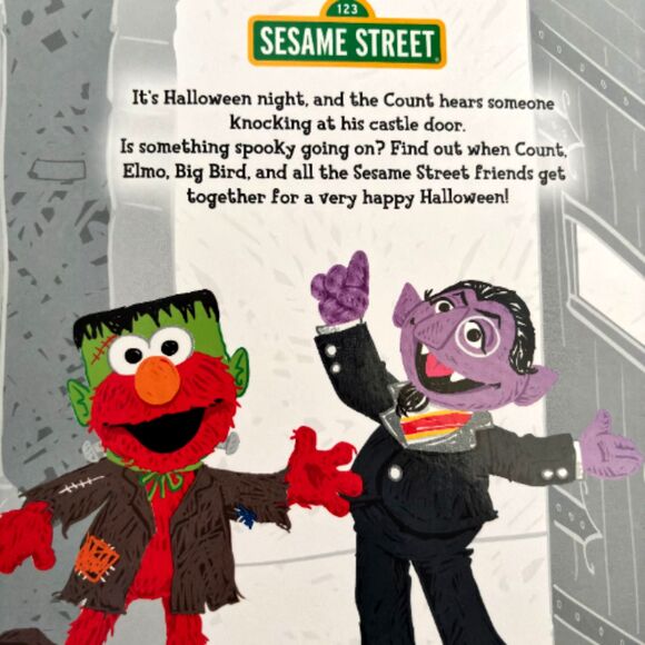 Sesame Street HAPPY HALLOWEEN Hardback Juvenile Fiction Picture Story Book 8"x8" - Picture 2 of 3